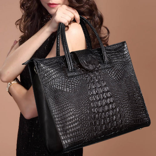 Crocodile design ladies bag