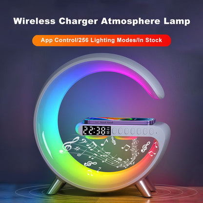 LED Lamp Bluetooth Speake and Wireless Charger