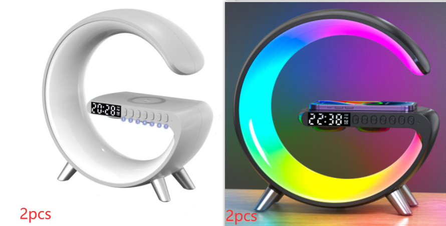 LED Lamp Bluetooth Speake and Wireless Charger