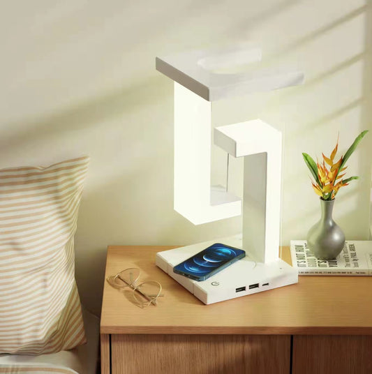 Anti Gravity Wireless Charging Table Lamp